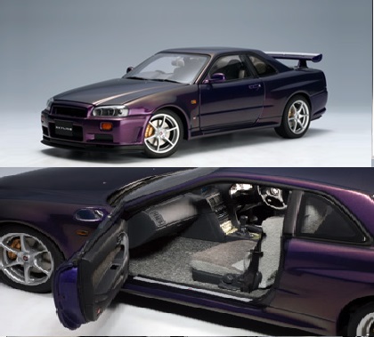 AutoArt 1/18 Nissan Skyline GT-R V-Spec Purple